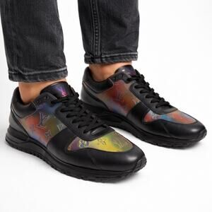 Louis Vuitton Run Away Sneaker Holographic Monogram Black Size 9/ US 10
